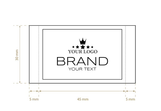 Geweven label Premium Style Model WL-M99